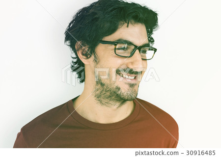 Man Smiling Happiness Face Expression Portrait Studio Man Smiling Happiness Face Expression Portrait Studio 30916485