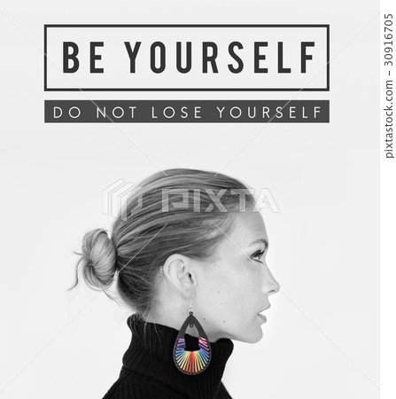 Be yourself overlay word young people Be yourself overlay word young people 30916705