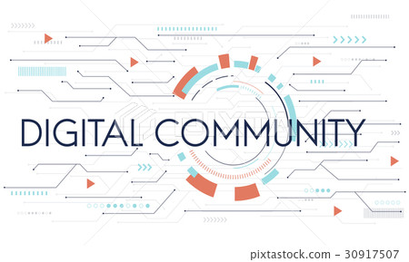 Digital Community Stay Connected Icon 30917507