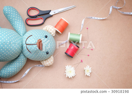 Sewing accessories for teddy bear. Sewing accessories for teddy bear. 30918198