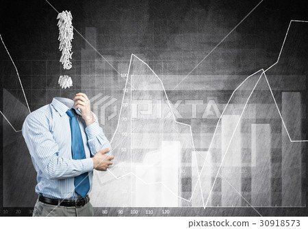 Pensive headless businessman 30918573