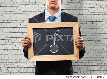 Businessman with frame Businessman with frame 30920907