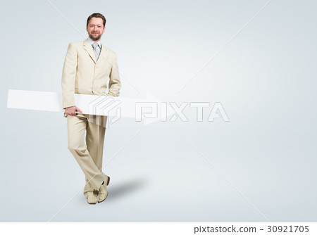 Businessman with arrow Businessman with arrow 30921705