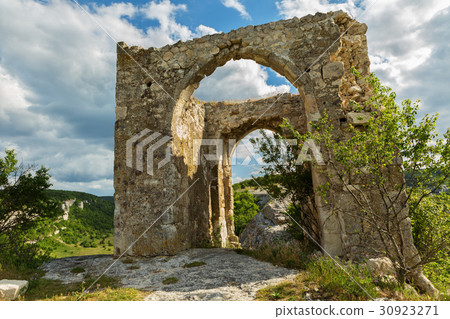Gate on Tapshan Plateau of Cave City in Cherkez 30923271