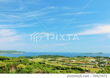從鹿兒島，佐賀縣的藍天風景 30923472