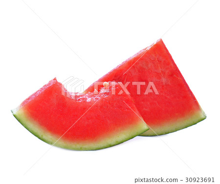 Water melon slice on white background Water melon slice on white background 30923691