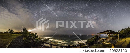 milky way panoramic view 30928130