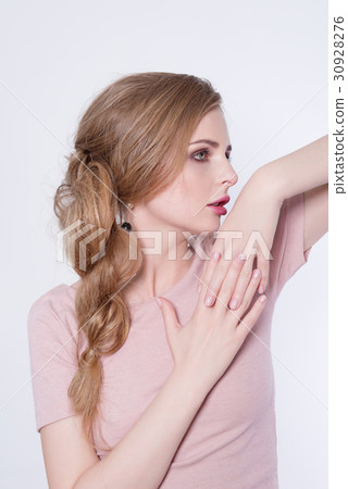 Beauty woman portrait. Beautiful model girl with Beauty woman portrait. Beautiful model girl with 30928276