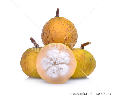 santol fruit,Tropical fruit isolated on white  30928985