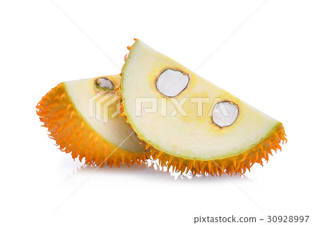 slice of Baby Jackfruit,Gac fruit isolated slice of Baby Jackfruit,Gac fruit isolated 30928997