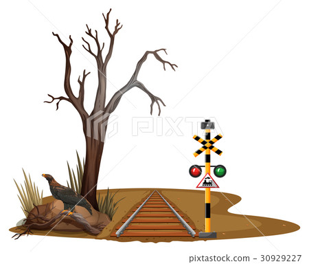 Train track through the desert Train track through the desert 30929227