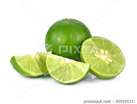 Fresh lime isolated on a white background 30930525