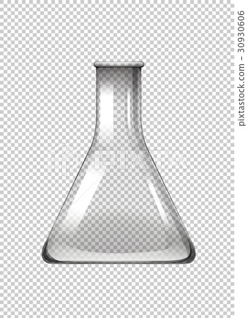 Blank beaker on transparent background 30930606