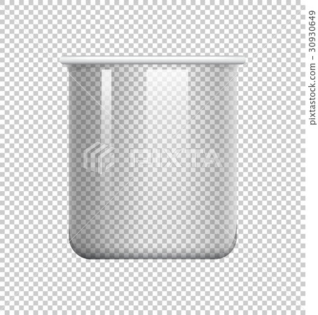 Round beaker on transparent background Round beaker on transparent background 30930649