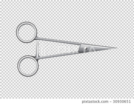 Medical scissors on transparent background Medical scissors on transparent background 30930651