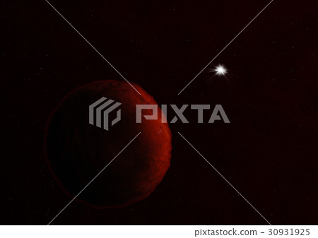 Planets in a space against stars. 3D rendering. Planets in a space against stars. 3D rendering. 30931925