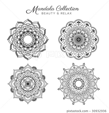 Set of mandala decorative and ornamental Set of mandala decorative and ornamental 30932936