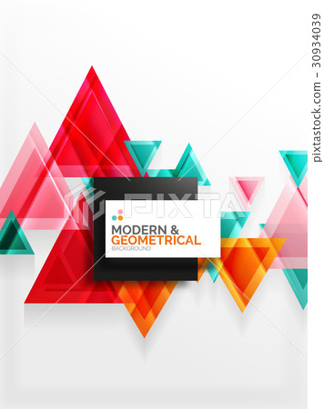 Paper art style triangle pattern texture, abstract Paper art style triangle pattern texture, abstract 30934039