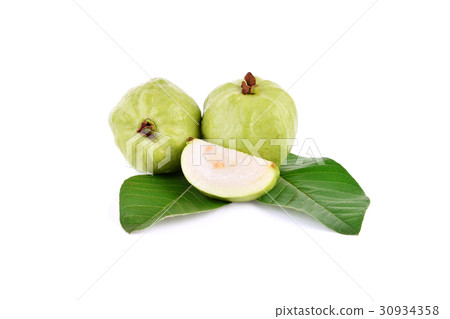 Guavas on white background 30934358
