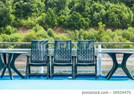 Sun loungers on deck Sun loungers on deck 30934470