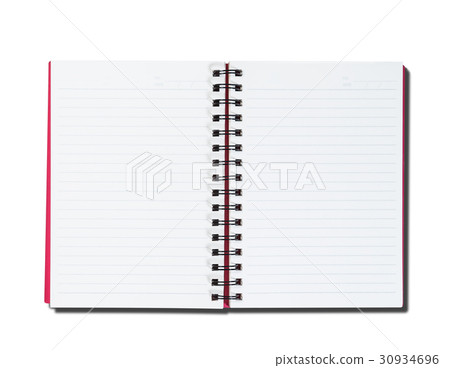 open note book isolated on white background open note book isolated on white background 30934696
