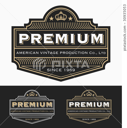 Vintage Badge logo label design 30935053