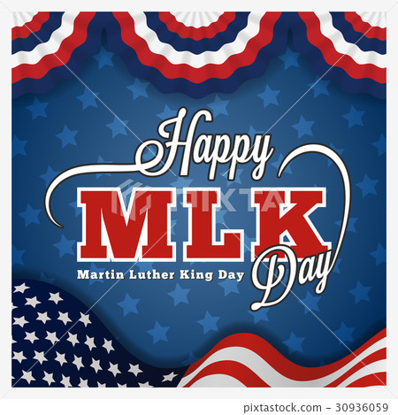 Martin luther king day greeting card 30936059