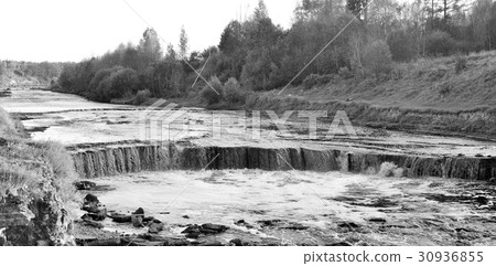 Small waterfall on Tosna River. Small waterfall on Tosna River. 30936855