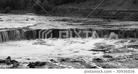 Small waterfall on Tosna River. Small waterfall on Tosna River. 30936856