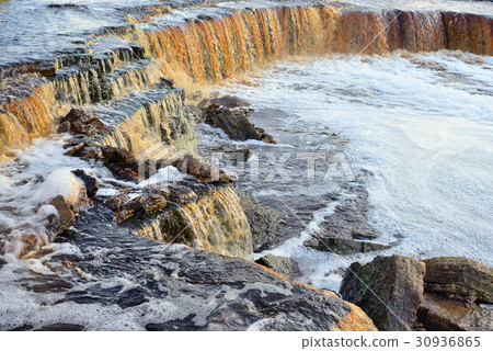 Small waterfall on Tosna River. Small waterfall on Tosna River. 30936865