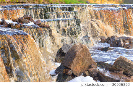 Small waterfall on Tosna River. Small waterfall on Tosna River. 30936893