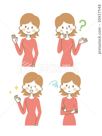 Female [Simple character series] - Stock Illustration [30937548] - PIXTA