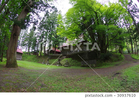 Shinshu Otari村的文化遺產Nakatani Omiya Suwa Shrine Shrine 200個。 30937610