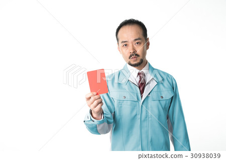 中年男子穿著工作服 中年男子穿著工作服 30938039