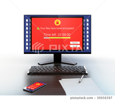 桌面PC和智能手機屏幕的圖像被勒索軟件損壞 30938397