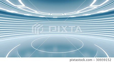 Empty futuristic interior 30939152