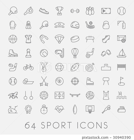 big set of sport icons 30940390