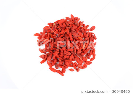dried goji berries isolated on a white background 30940460
