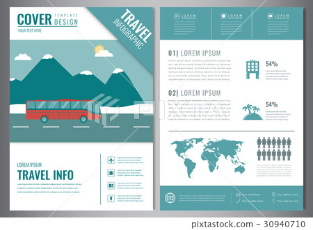 Travel brochure design template. Travel and 30940710