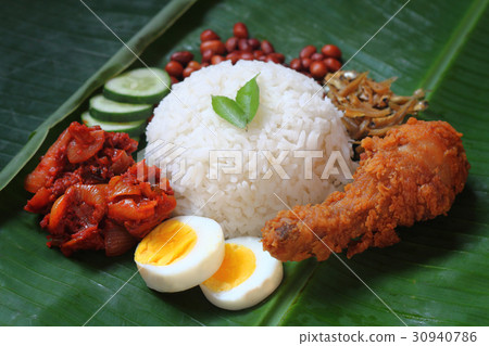 Asian food nasi lemak 30940786