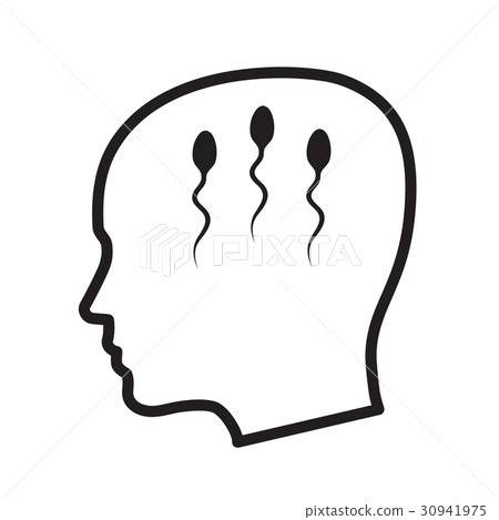 Sperm in the head of a man 30941975