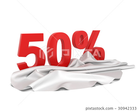Discount sign with cloth cover 30942333