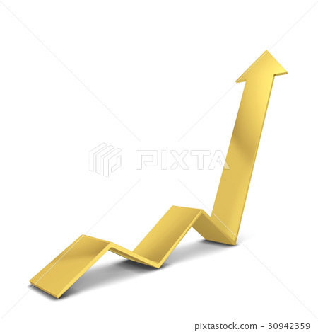 Arrow rising - Stock Illustration [30942359] - PIXTA