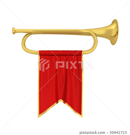 Trumpet with banner 30942723