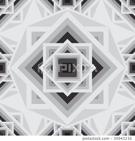 Vector geometric black and white seamless pattern 30943216