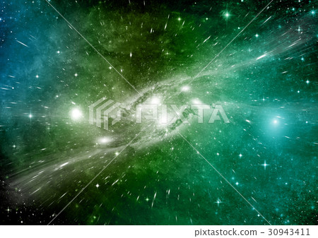 Stars, dust and gas nebula in a far galaxy 30943411