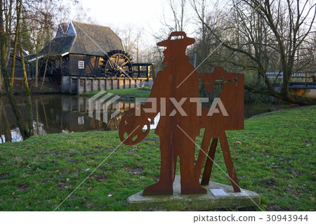 A water mill drawn by Van Gogh in Eindhoven, The Netherlands 30943944