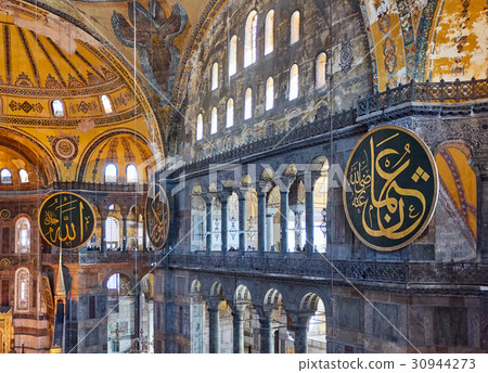 The interior of Hagia Sophia, Ayasofya, Istanbul 30944273