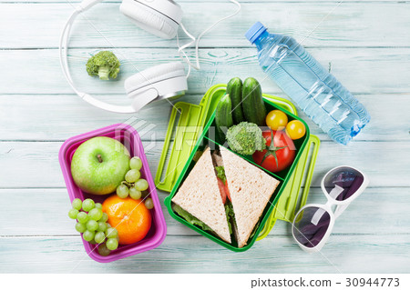 Vacation lunch box and items Vacation lunch box and items 30944773