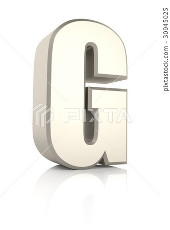 Letter G Isolated on White Background Letter G Isolated on White Background 30945025